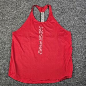 Nike Pro Dry Elastika Tank Top Women's‎ XL Lightweight Sleeveless Racerback Pink